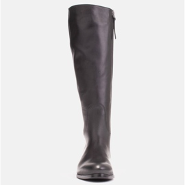 Marco Shoes Stivali da equitazione su un piede sottile. Tomaia stretta nero 1