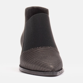 Marco Shoes Stivali in nabuk con tomaia in gomma nero 1