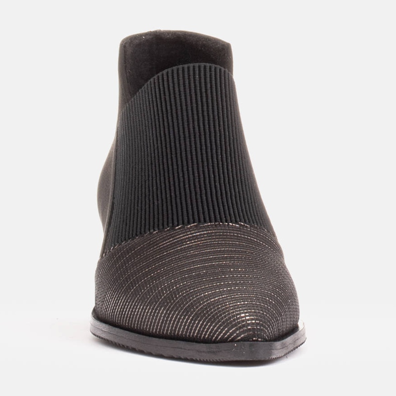 Marco Shoes Stivali in nabuk con tomaia in gomma nero 1