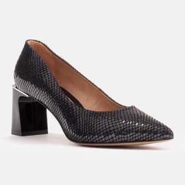 Marco Shoes Décolleté in camoscio naturale nero 1
