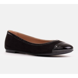 Marco Shoes Comode ballerine con rifiniture nero 1