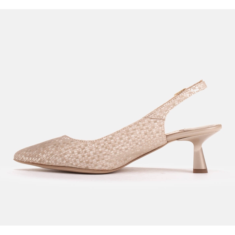 Marco Shoes Décolleté in pelle delicata con cinturino d'oro 1