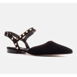 Marco Shoes Sandali neri con borchie nero 1