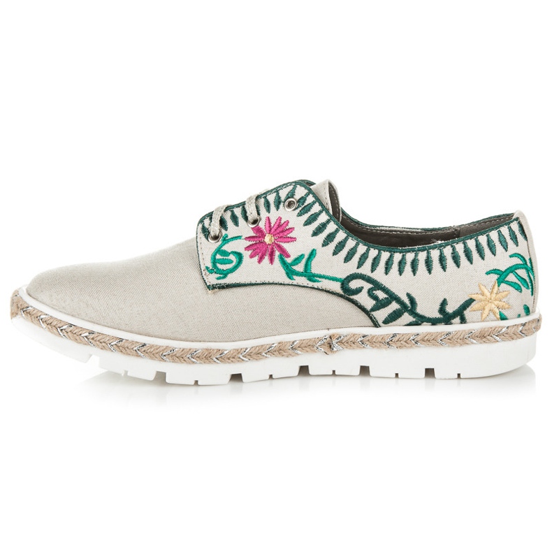 Kylie Scarpe da donna con ricamo marrone 1