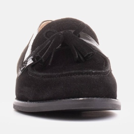 Marco Shoes Mocassini con frange decorative nero 1