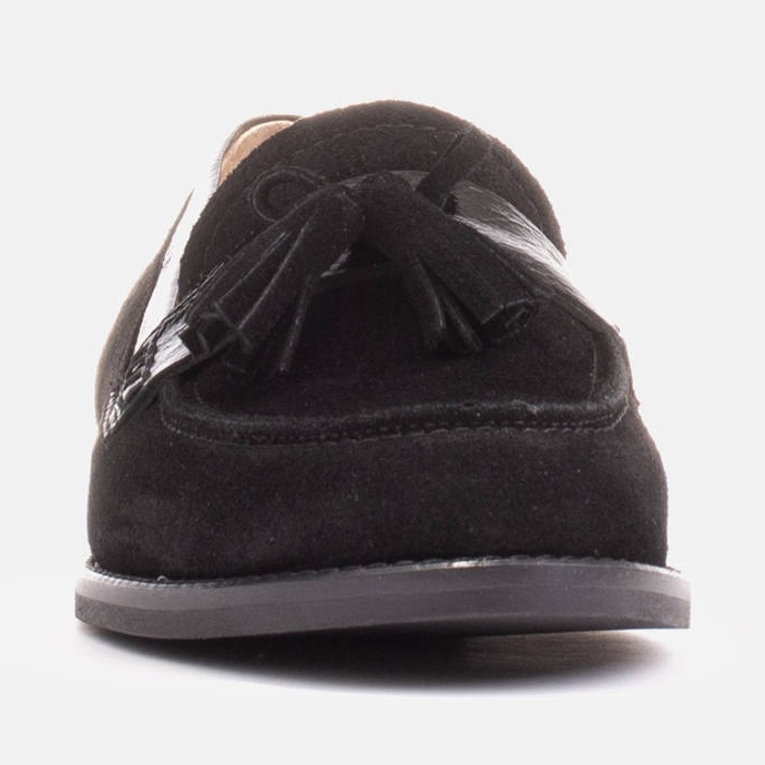 Marco Shoes Mocassini con frange decorative nero 1