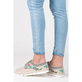 Kylie Scarpe da donna con ricamo rosa 1