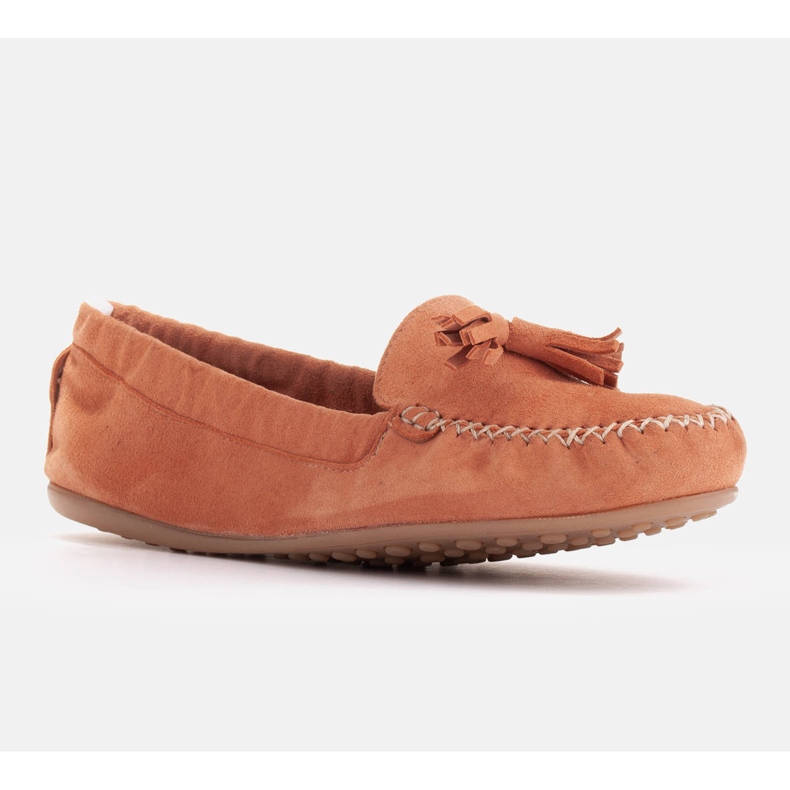 Marco Shoes Mocassini flessibili con elastico arancia 1
