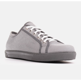 Marco Shoes Sneakers realizzate in interessante tessuto argentato argento grigio 1