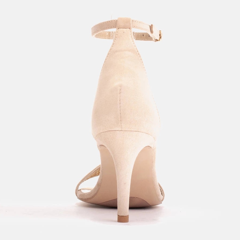 Marco Shoes Sandali eleganti realizzati in camoscio naturale beige 2