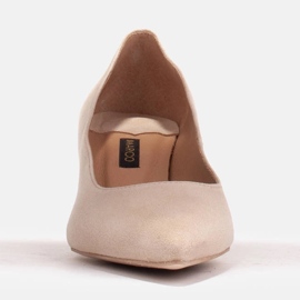 Marco Shoes Eleganti tacchi a spillo con tacco basso beige 2