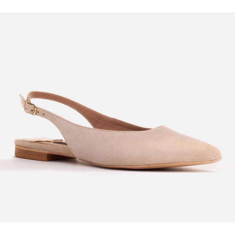 Marco Shoes Sandali beige in camoscio naturale 1