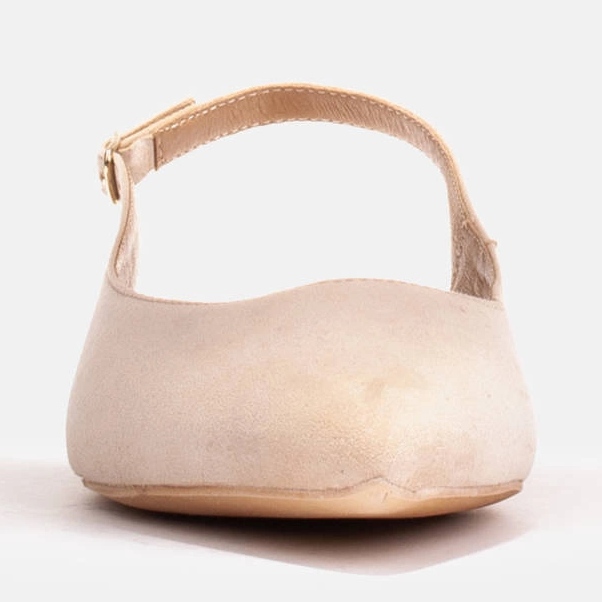 Marco Shoes Sandali beige in camoscio naturale 2