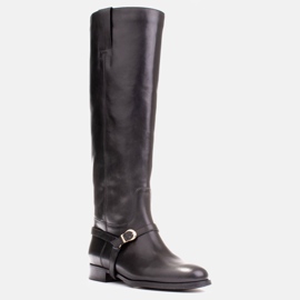 Marco Shoes Stivali da equitazione con cinturino alla caviglia nero 1