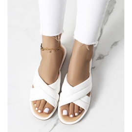 Pantofole Thines bianche da donna bianco 1