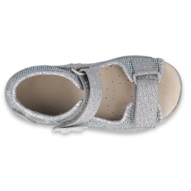 Scarpe per bambini Befado gialle 342P023 blu argento grigio 3