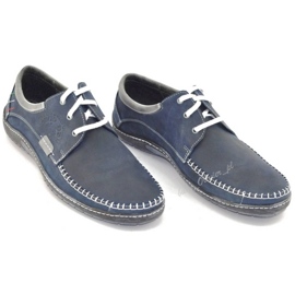 Mario Pala Scarpe da uomo 539 blu navy 1