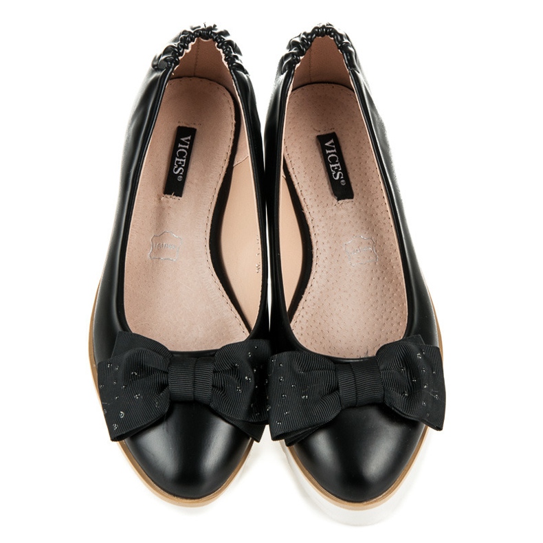 Vices Ballerina con fiocco nero 1