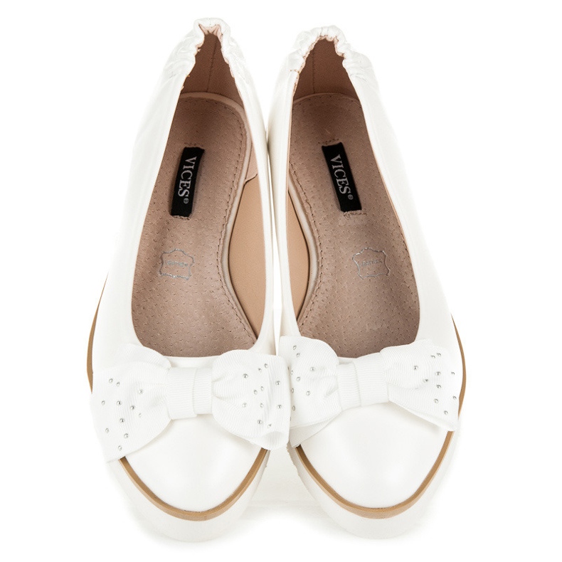 Vices Ballerina con fiocco bianca 1