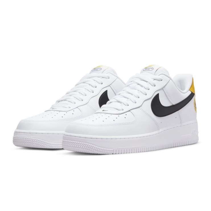 Nike Air Force 1 '07 LV8 M DM0118-100 bianco nero giallo 1