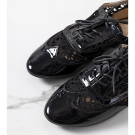 Scarpe laccate nere di Brett nero 2