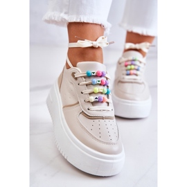 PS1 Scarpe sportive da donna Sneakers Bianco-Rosa Manila 1