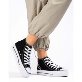 SHELOVET Sneakers Alte Sulla Piattaforma nero 1