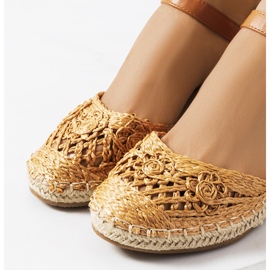 Espadrillas marroni su zeppe Dafin marrone 1