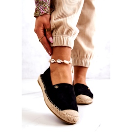 PE1 Espadrillas da donna in camoscio nere Joaquin nero 1