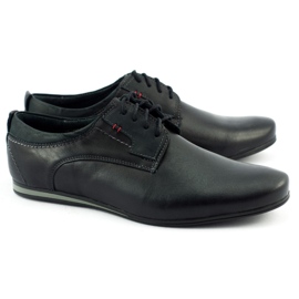 Olivier Scarpe eleganti da uomo per jeans 731 nere nero 1