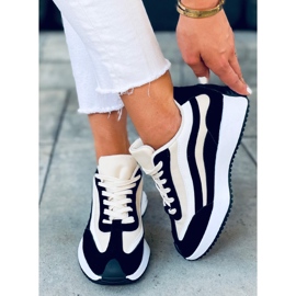 Scarpe da ginnastica nere Zuri beige nero 1