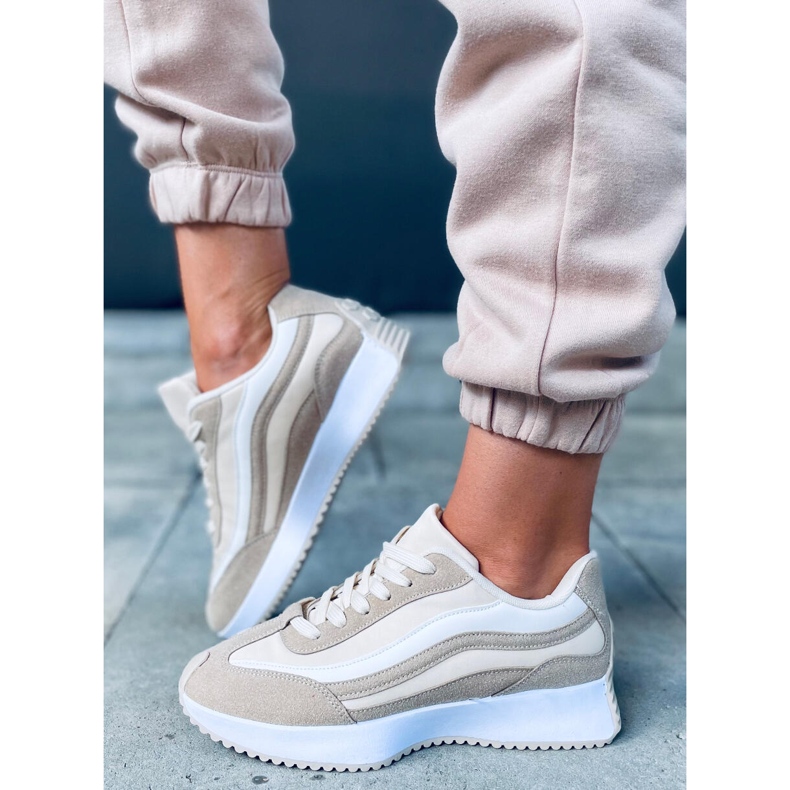 Scarpe da ginnastica Zuri Khaki beige 1