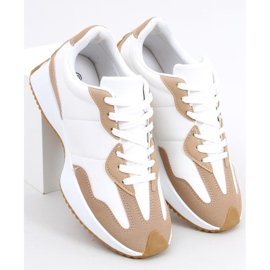 Scarpe da ginnastica Adem Khaki beige bianca 1
