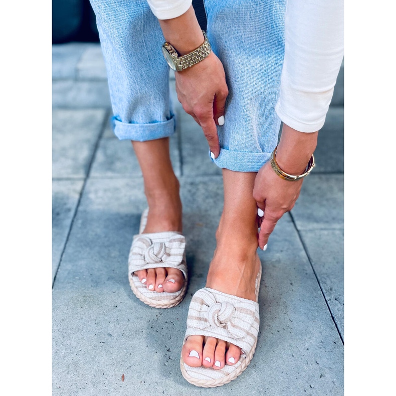 Ciabatte da donna Adana Albicocca beige 1