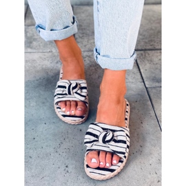 Ciabatte da donna Adana nere beige nero 1