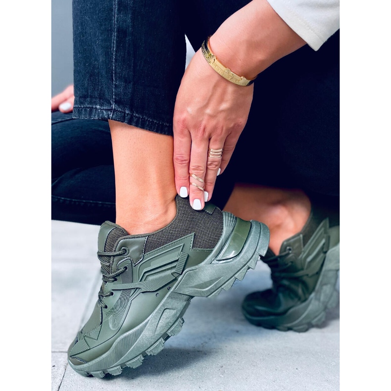 Scarpe sportive da donna Sana Verde cachi 2
