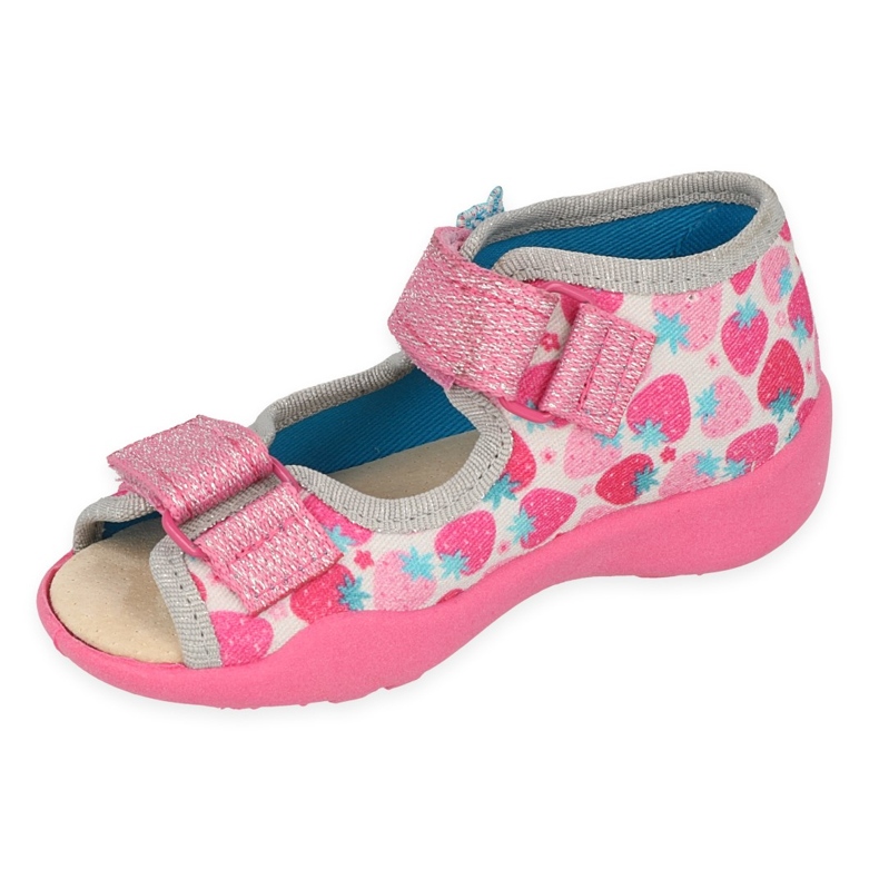 Scarpe per bambini Befado 342P046 rosa d'argento 1