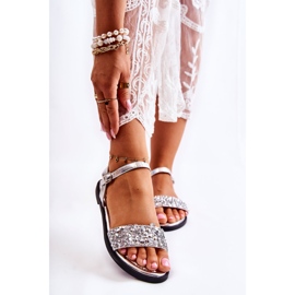 Sandali Classici Da Donna Con Ornamenti Florella Argento 1