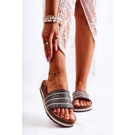 S.Barski Ciabatte Classiche Da Donna Con Catena Nera Maddy nero 2