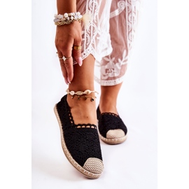 PH1 Espadrillas senza lacci traforate nere da donna nero 1