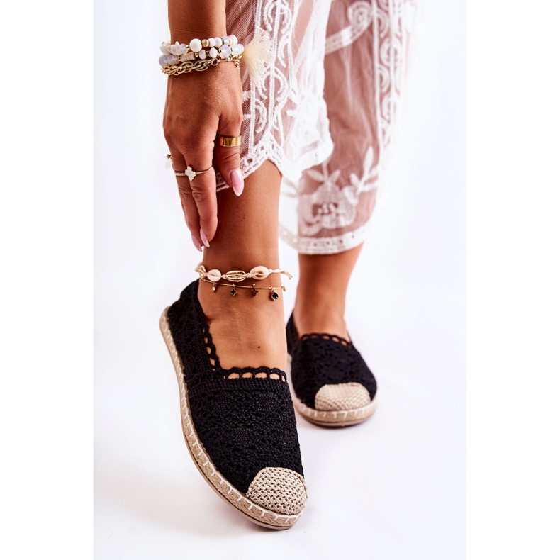 PH1 Espadrillas senza lacci traforate nere da donna nero 1