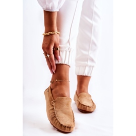PH1 Mocassini da donna in camoscio Millare Beige scuro 1