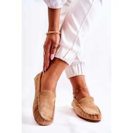 PH1 Mocassini da donna in camoscio Millare Beige scuro 2