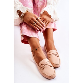 PG1 Mocassini Da Donna Con Fiocco Nude Aurila beige 1