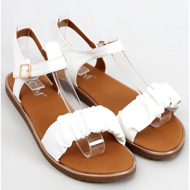 Sandali da donna Daisy White bianco 2