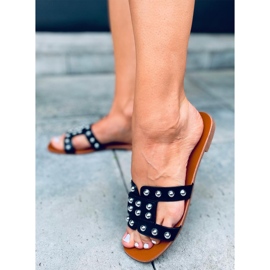 Ciabatte da donna nero lime 1