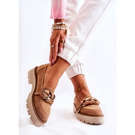 Scarpe da donna in camoscio Laura Messi 2523 Camel marrone 2