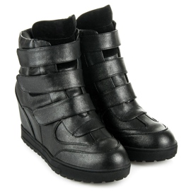 J. Star Sneakers con zeppa alta nero 1