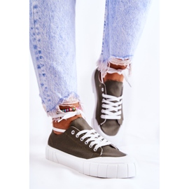 PS1 Sneakers Kaki Comes Platform da donna cachi verde 2