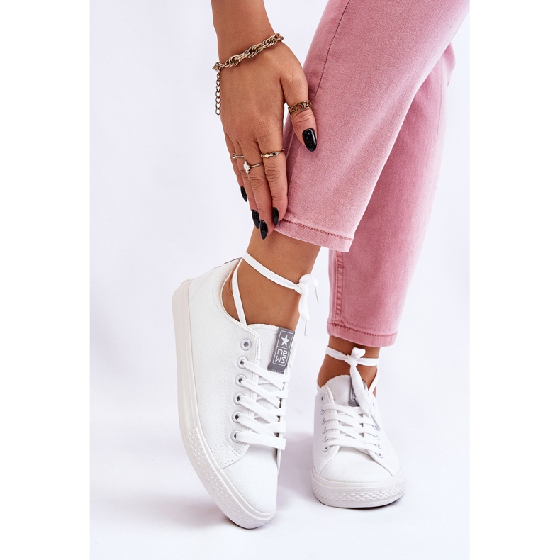 Sneakers Classiche da Donna Bianche Eleya bianco 1